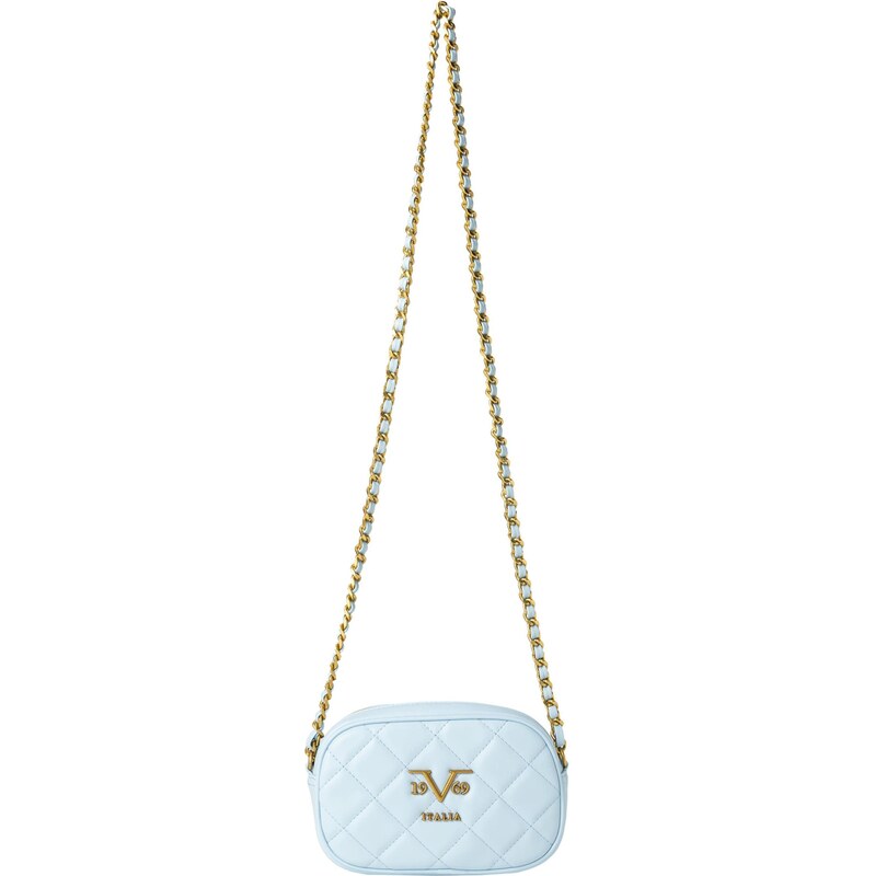 19V69 ITALIA Taška cez rameno Vivi nebesky modrá / zlatá 66834171