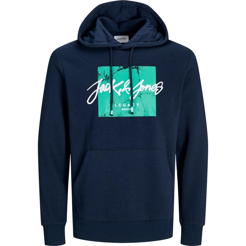 JACK & JONES Mikina JWHTILEY námornícka modrá / nefritová / biela 66834260