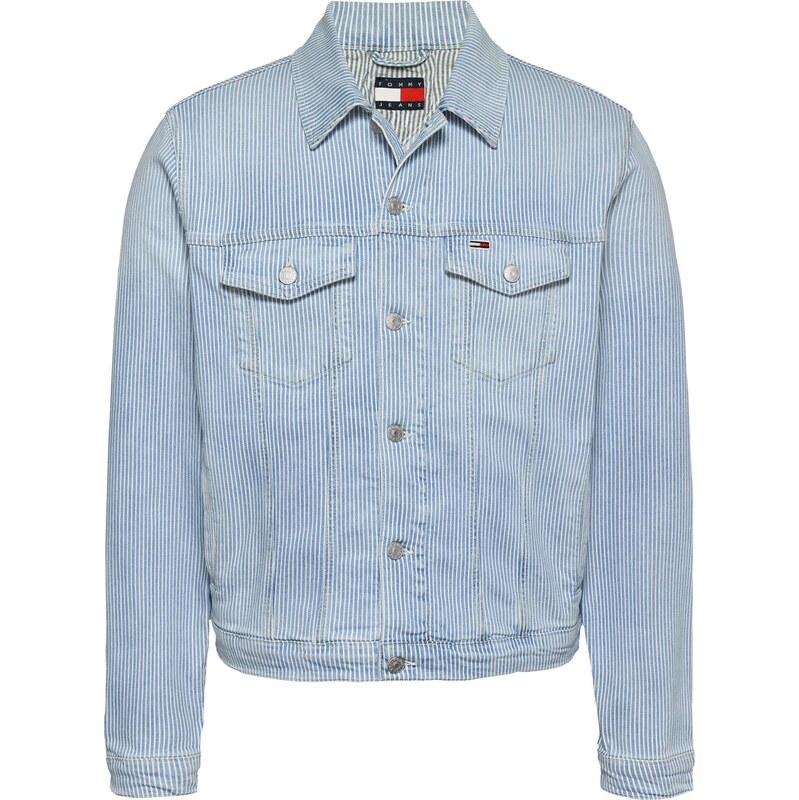 Tommy Jeans Prechodná bunda RYAN modrá denim / biela 66834322