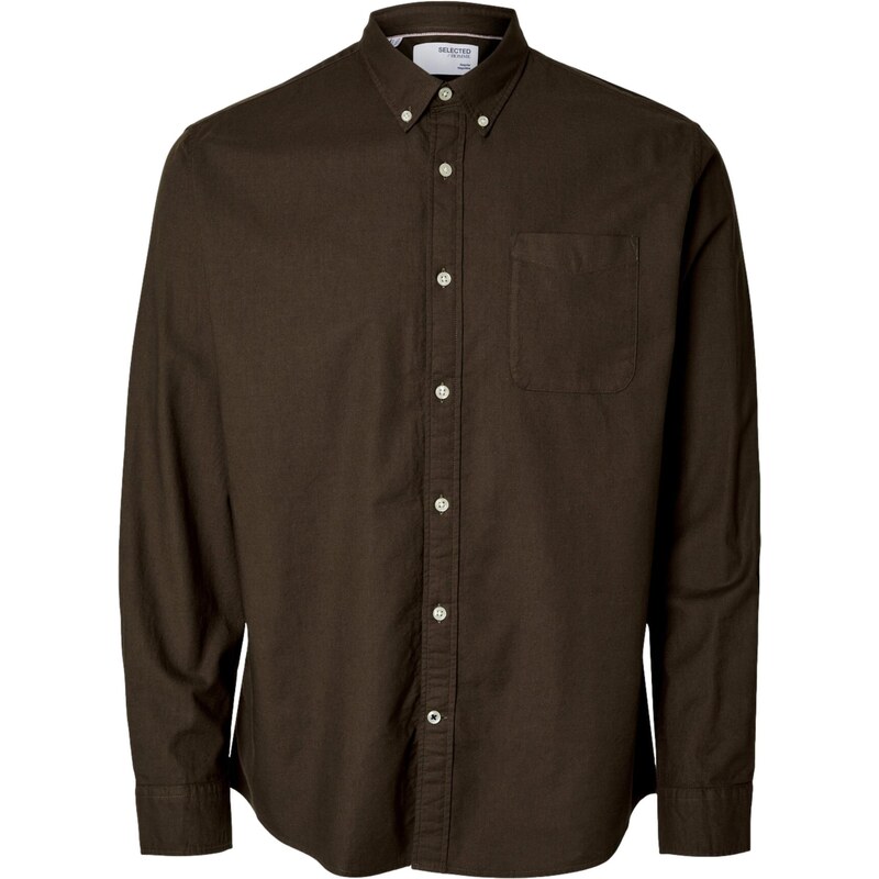 SELECTED Košeľa SLHMAT čokoládová 66834401