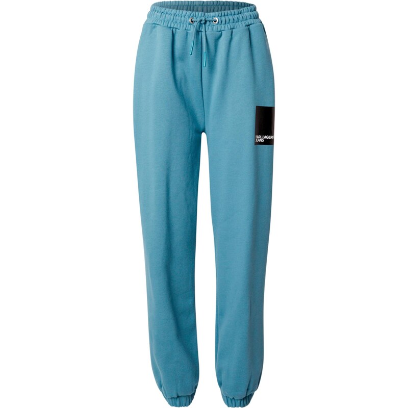 KARL LAGERFELD JEANS Nohavice nebesky modrá / čierna / biela 66834455