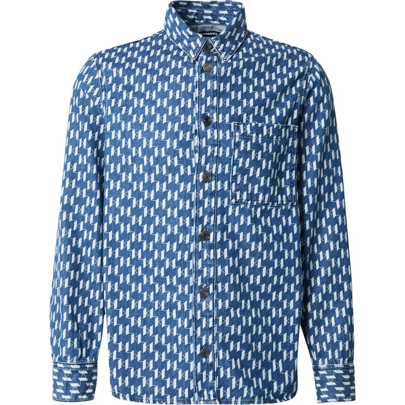 Karl Lagerfeld Košeľa modrá denim / biela 66834461