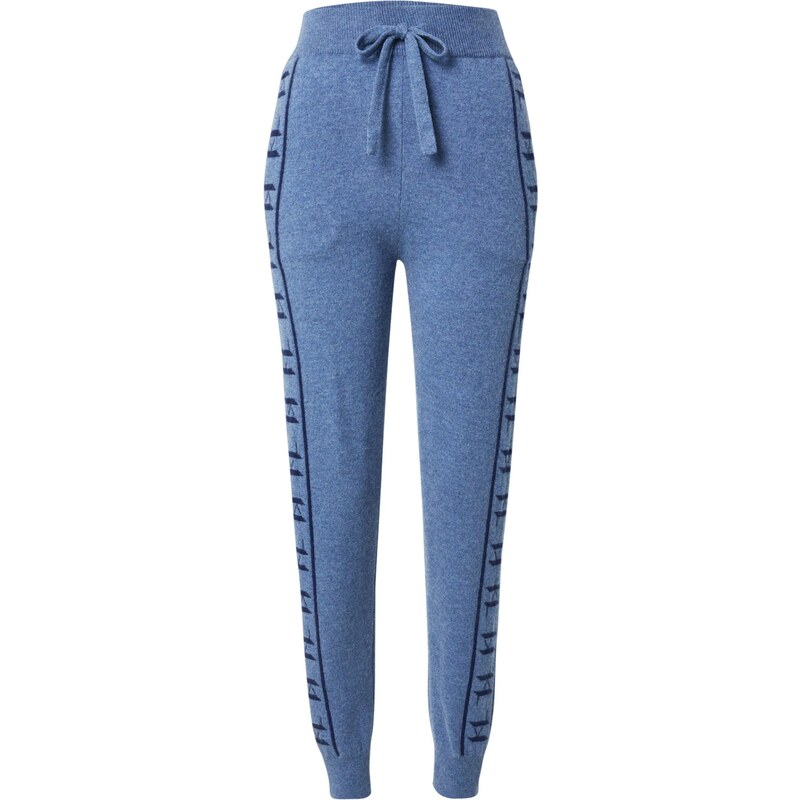 Karl Lagerfeld Pyžamové nohavice tmavomodrá / modrá melírovaná 66834481