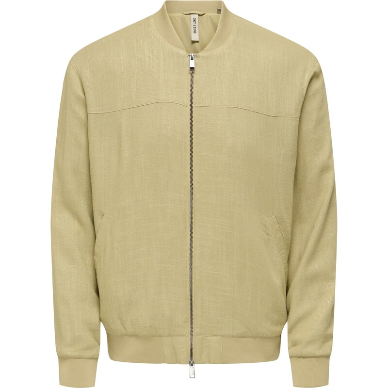 Only & Sons Prechodná bunda ONSRENATO tmavobéžová 66834654