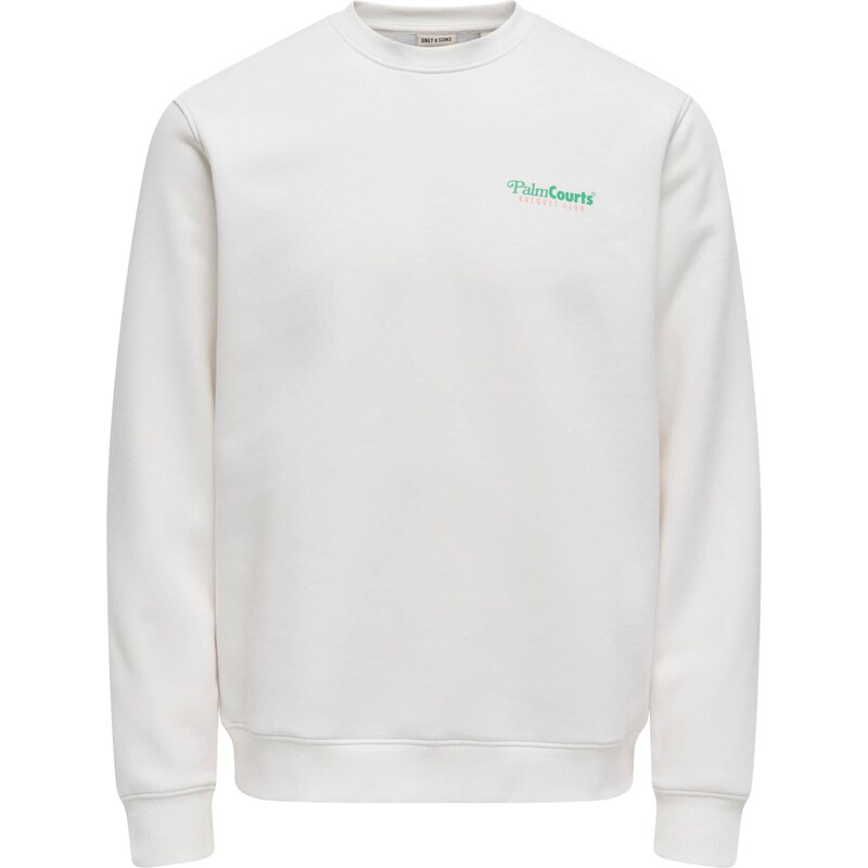 Only & Sons Mikina ONSTEN zelená / mandarínková / biela 66834687