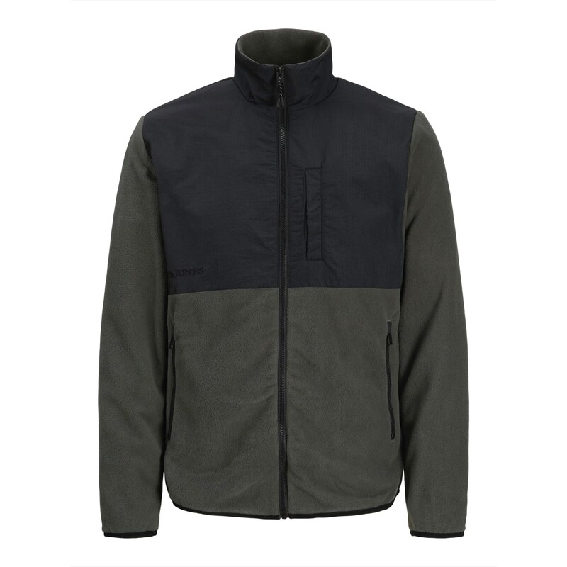 JACK & JONES Flisová bunda JWHMARVIN antracitová / čierna 66834721