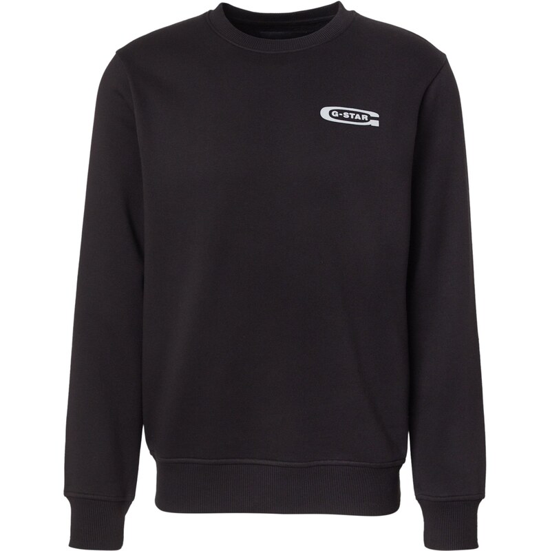 G-STAR Mikina Old Skool čierna / biela 66834728