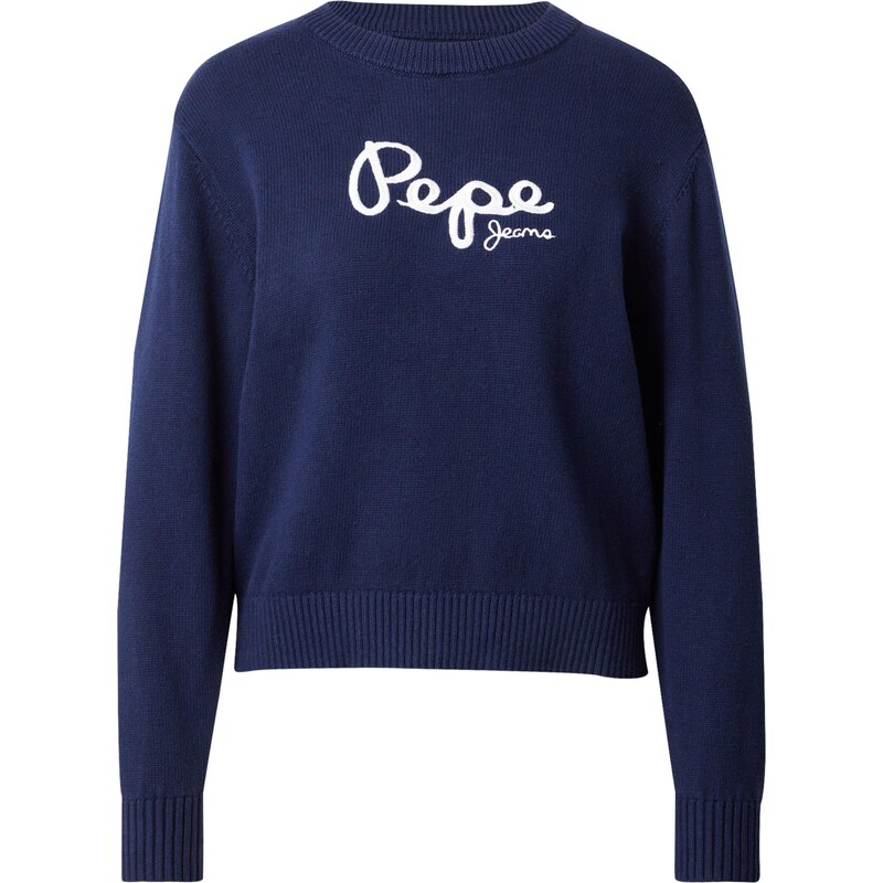 Pepe Jeans Sveter námornícka modrá / biela 66834792