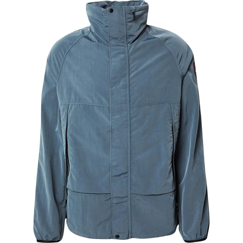 NAPAPIJRI Prechodná bunda A-BISENZIO dymovo šedá / oranžová / čierna 66834807