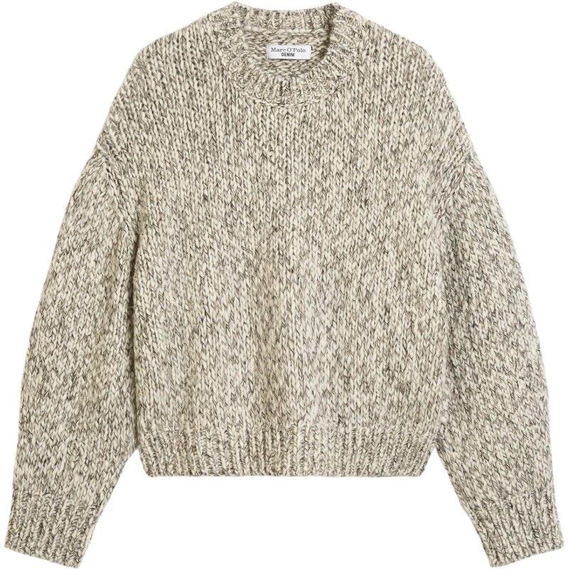Marc OPolo DENIM Oversize sveter brokátová / biela ako vlna 66834848