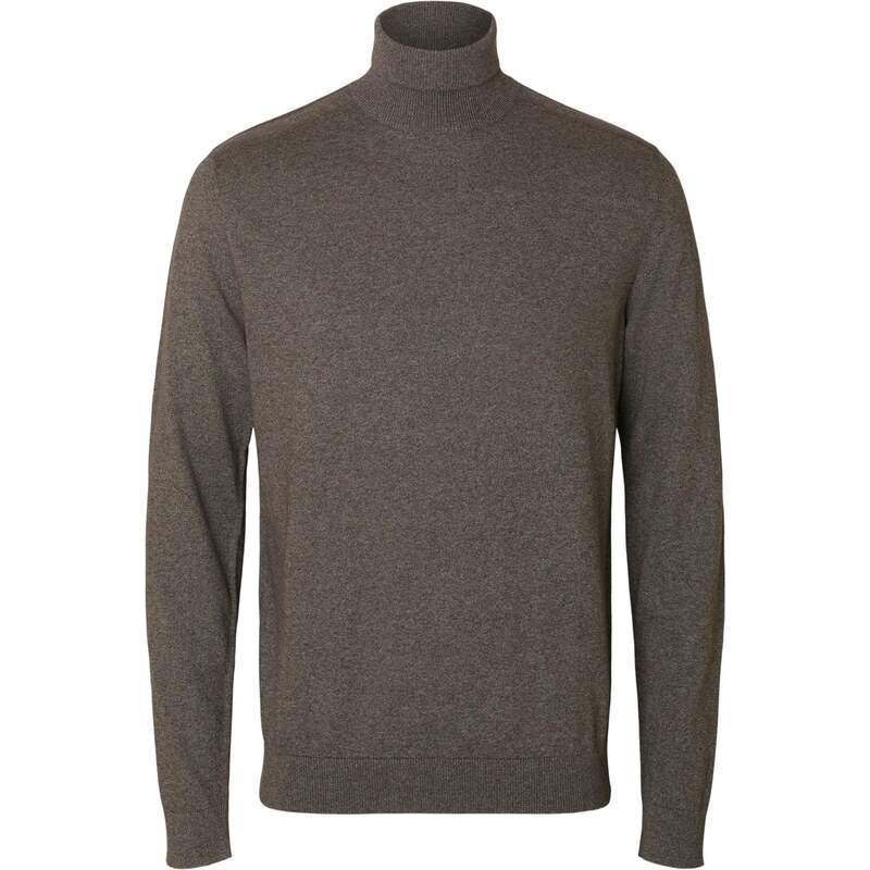 SELECTED Sveter SLHKRIS tmavohnedá 66834849