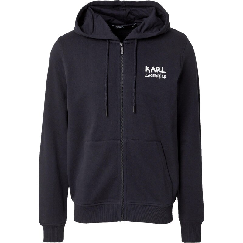 Karl Lagerfeld Tepláková bunda námornícka modrá / biela 66834965