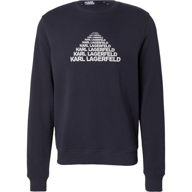 Karl Lagerfeld Mikina námornícka modrá / šedobiela 66835010