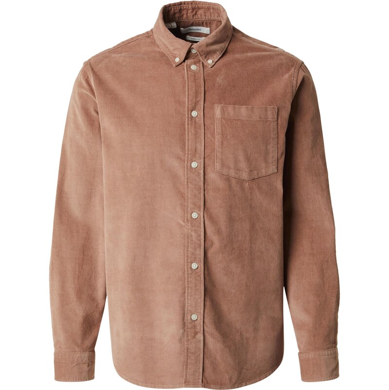 SELECTED Košeľa SLHDAN svetlohnedá 66835057