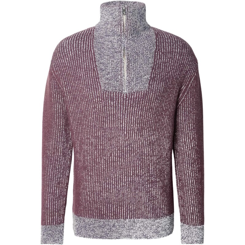 SCOTCH & SODA Sveter sivá melírovaná / fialová 66835172