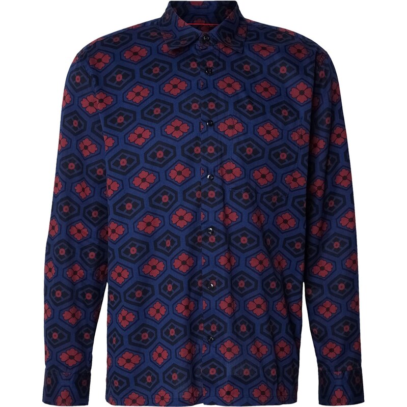 SCOTCH & SODA Košeľa námornícka modrá / burgundská / čierna 66835175