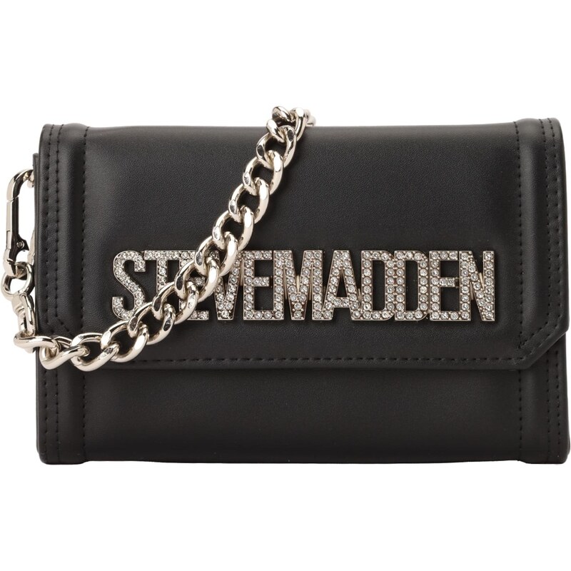 STEVE MADDEN Taška cez rameno Bquiet čierna / priehľadná 66835213