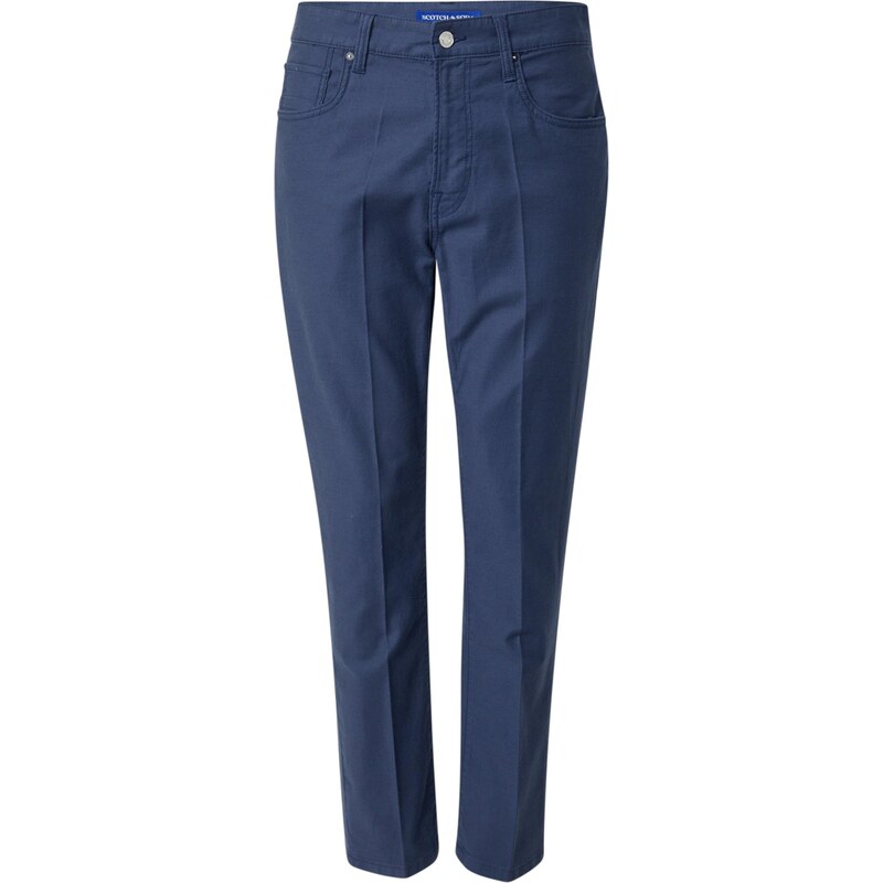 SCOTCH & SODA Nohavice s pukmi DOBBY námornícka modrá 66835238