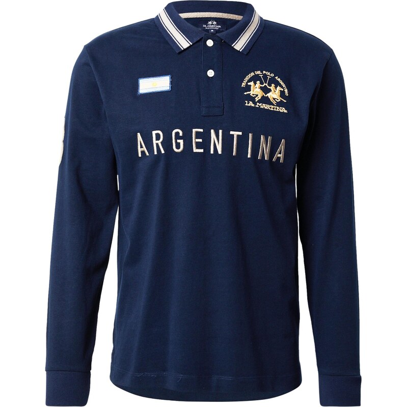 La Martina Tričko béžová / tmavomodrá 66835305