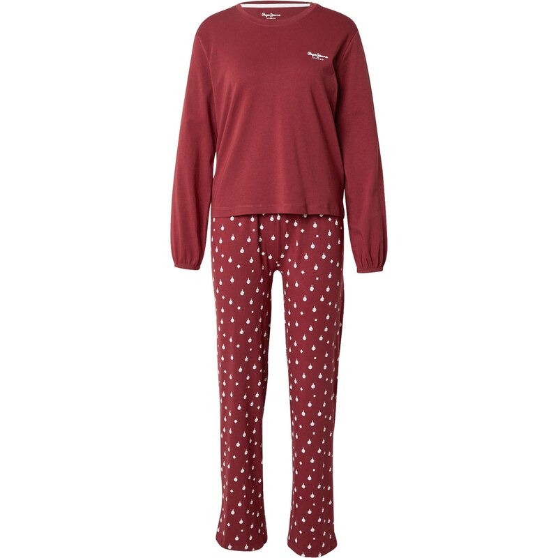 Pepe Jeans Pyžamo burgundská / biela 66835335