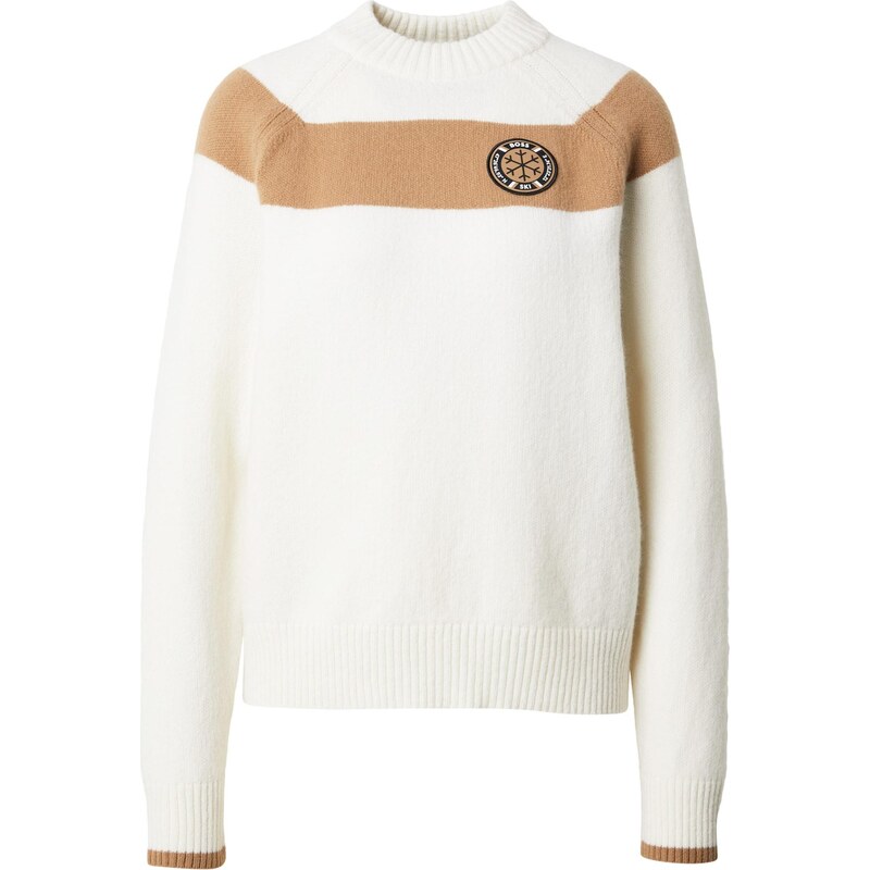 BOSS Sveter Firane antracitová / biela 66835388