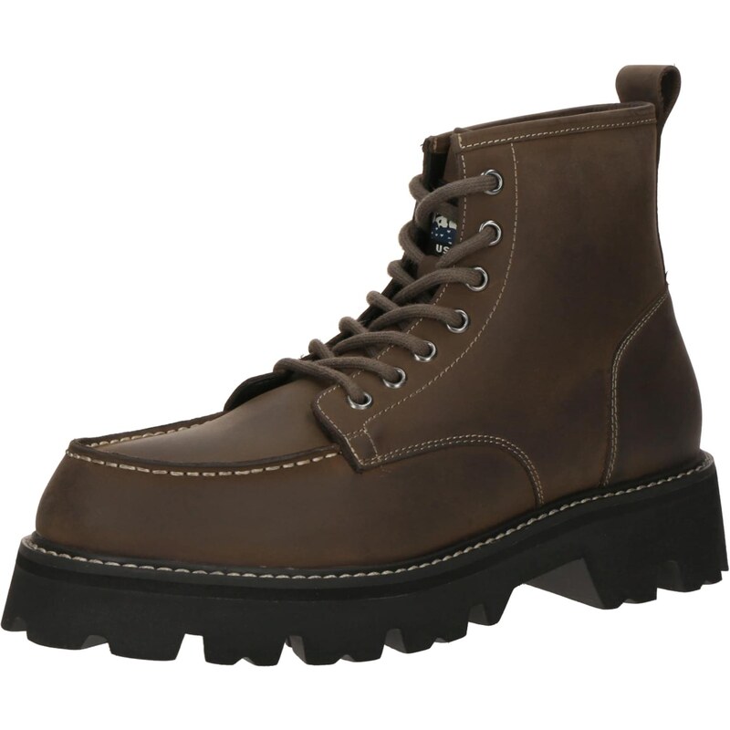 Blauer.USA Šnurovacie čižmy RUSK hnedá 66835416