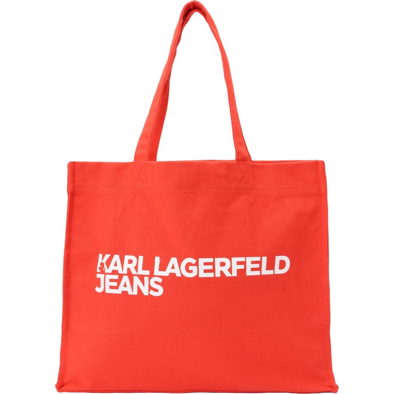 KARL LAGERFELD JEANS Shopper červená / biela 66835419