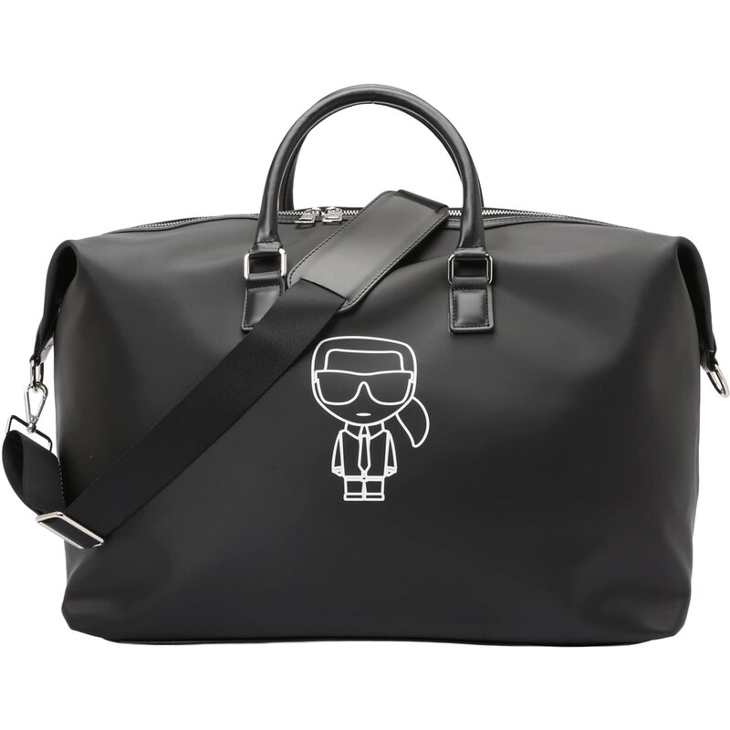 Karl Lagerfeld Cestovná taška čierna / biela 66835445