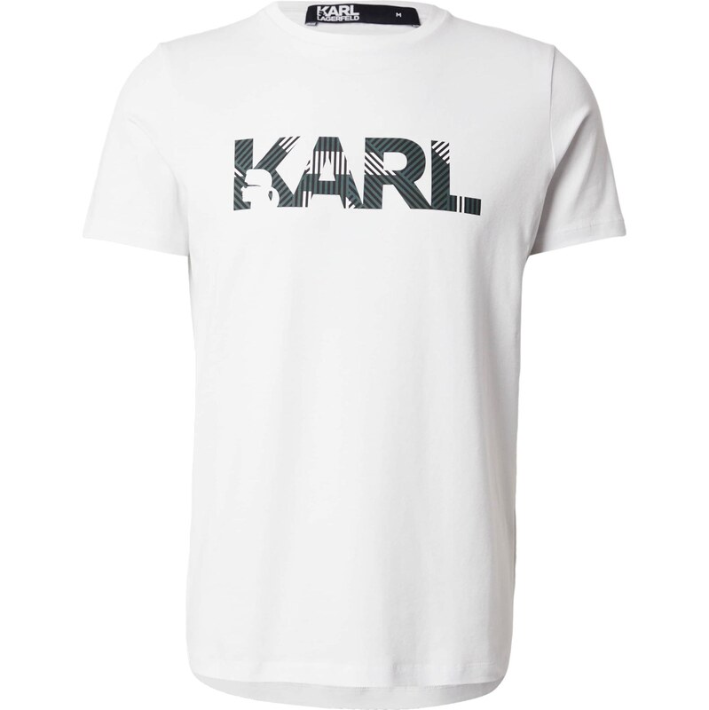 Karl Lagerfeld Tričko jedľová / čierna / biela 66835451