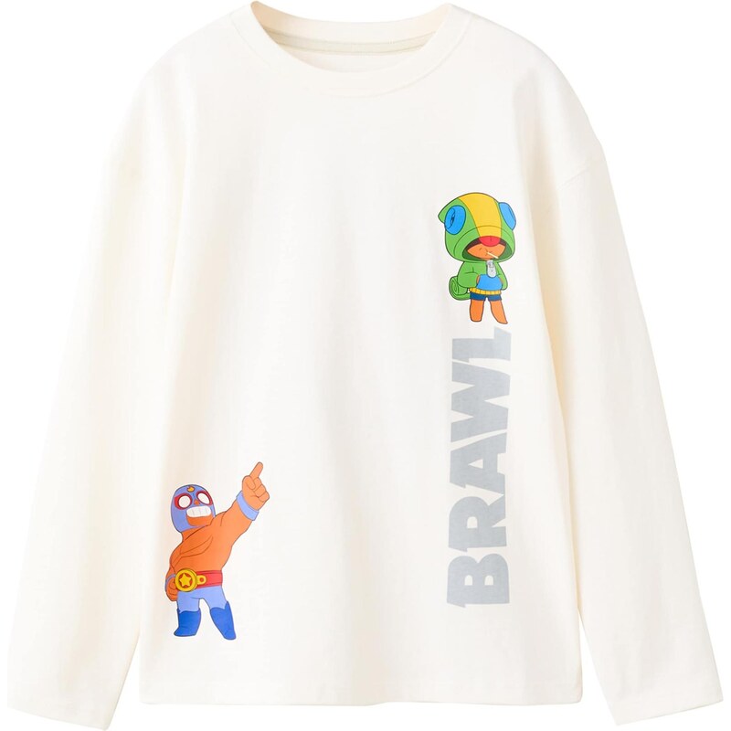 MANGO KIDS Tričko Brawbraw modrá / svetlozelená / oranžová / šedobiela 66835521