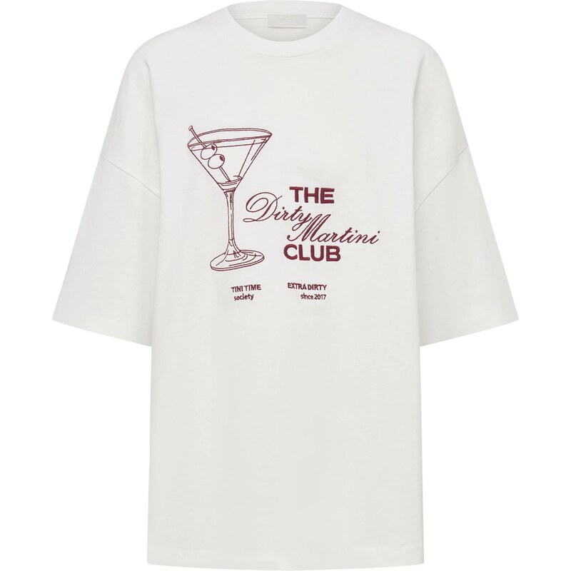 LeGer by Lena Gercke Tričko Simona krémová / tmavoružová 66835622