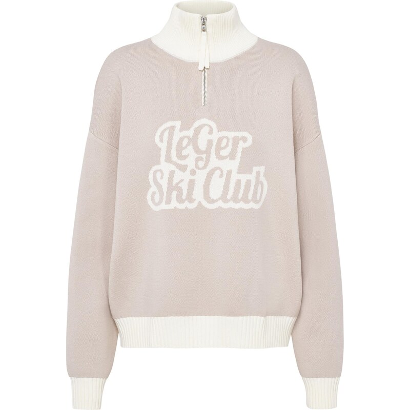 LeGer by Lena Gercke Sveter Charis sivobéžová / biela 66835616