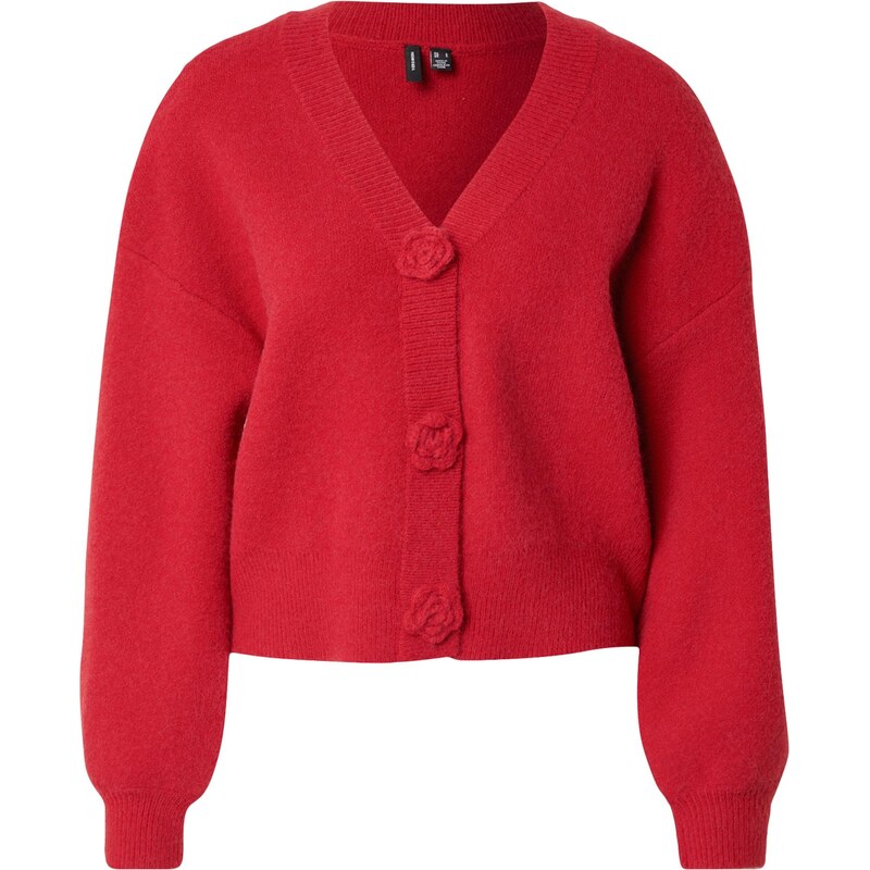 VERO MODA Kardigán VMCARRIE krvavo červená 66835599