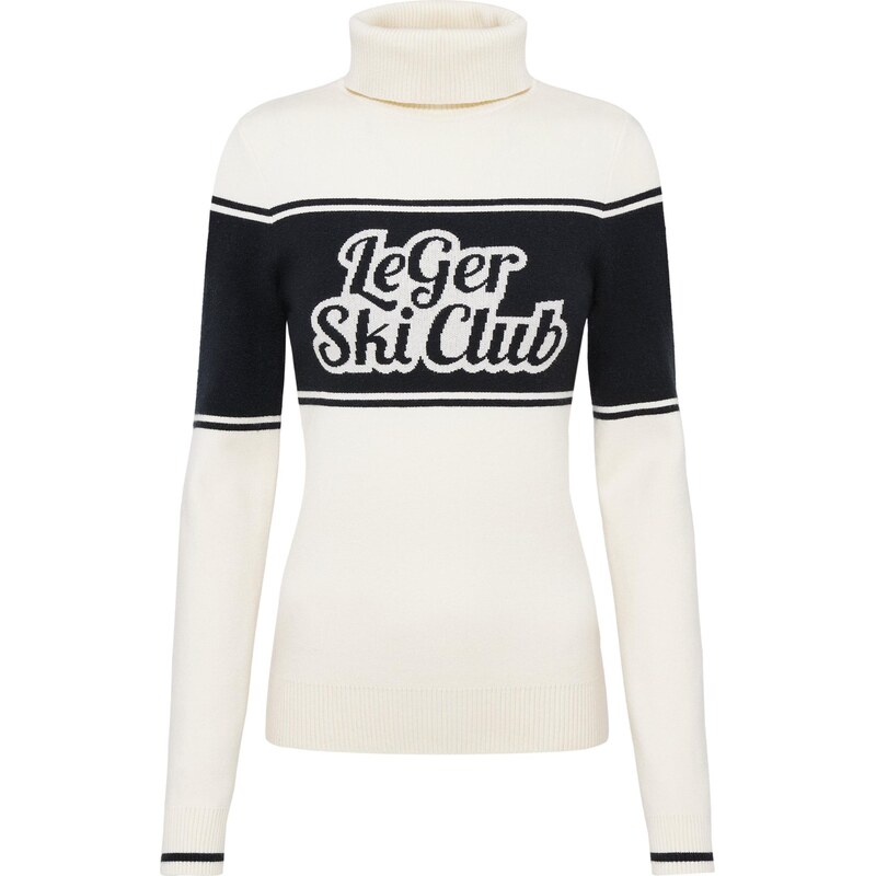 LeGer by Lena Gercke Sveter Elna čierna / biela ako vlna 66835692