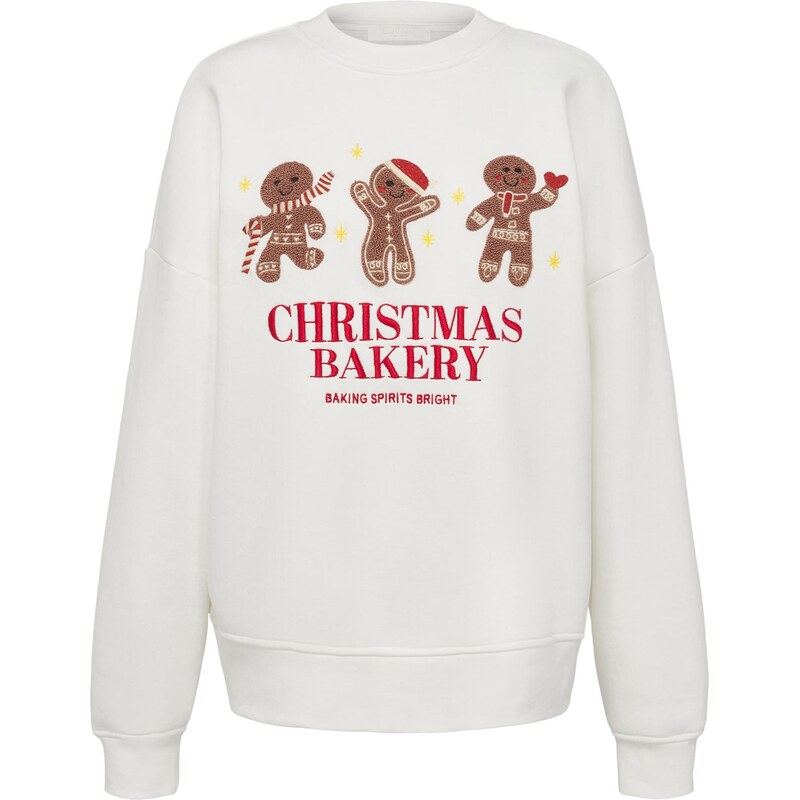 LeGer by Lena Gercke Mikina Daphne béžová / svetlohnedá / červená / 66835671