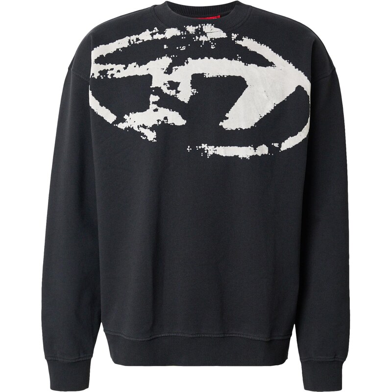 DIESEL Mikina čierna / biela 66835690