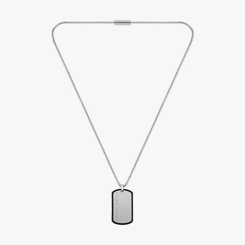 Hugo Boss Necklace Id 1580050 Black/ Silver Universal 66825713