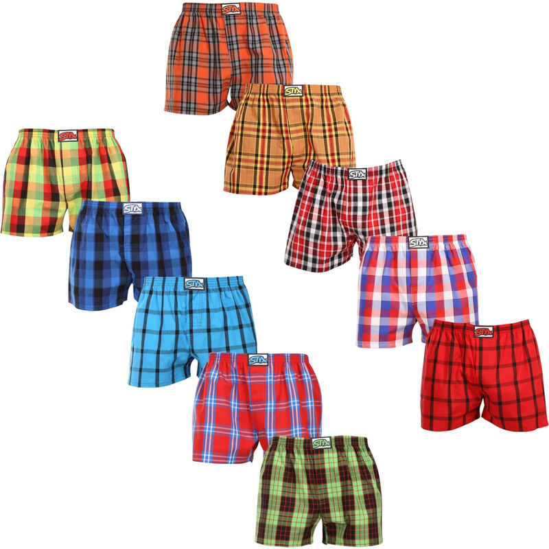 10PACK pánske trenky Styx klasická guma viacfarebné (10A9101135) 66835803