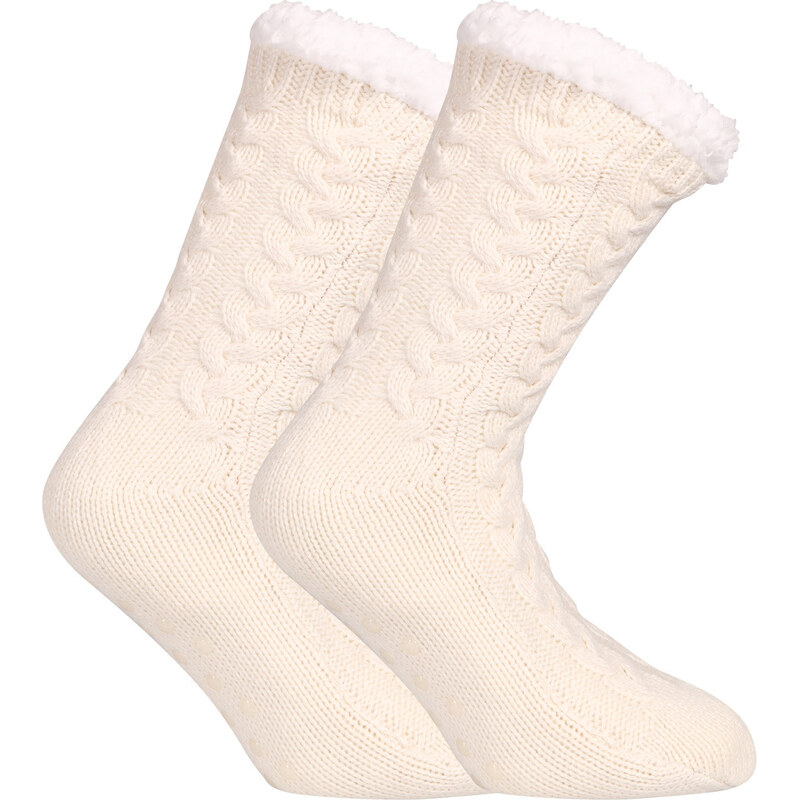 Teplé ponožky Gianvaglia bielé (1565) 66840274