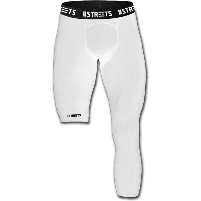 The Streets Compression Single Leg Tights White (Left Leg) - Pánske - 66837653