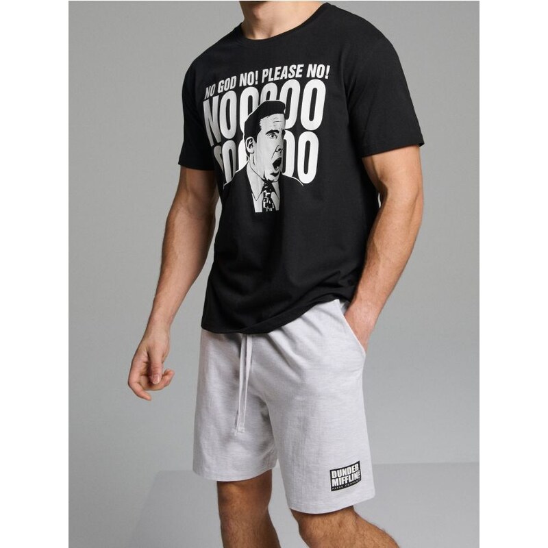 Sinsay - Bavlnená dvojdielna pyžama s potlačou The Office - 66837705