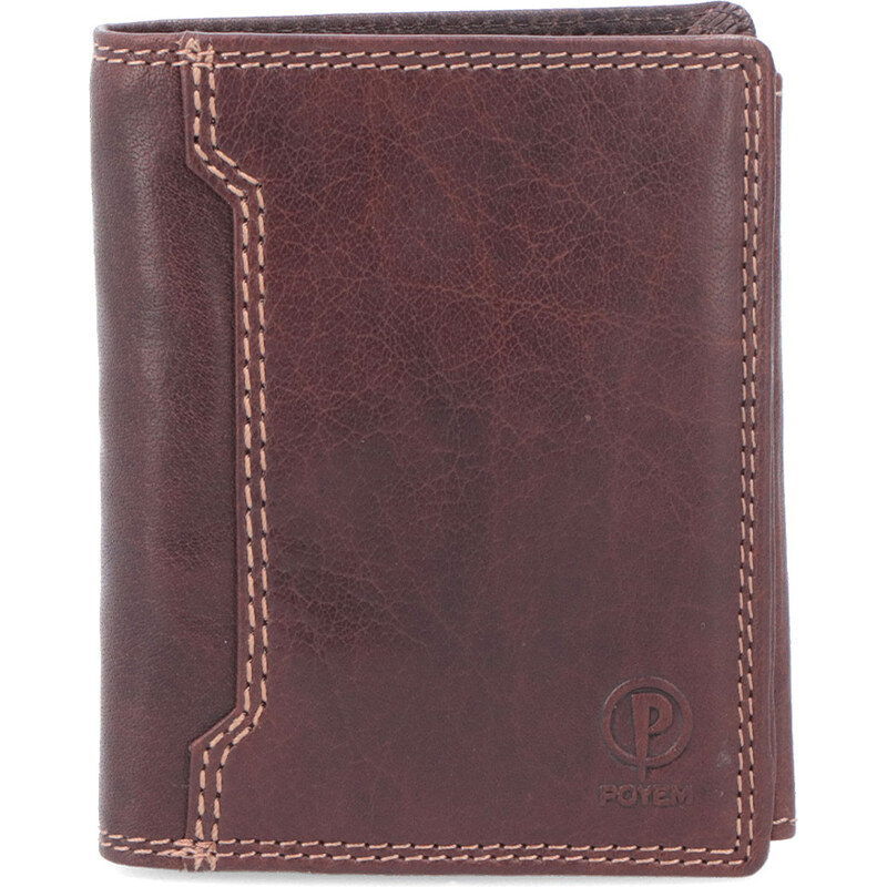 Pánska kožená peňaženka Poyem hnedá 5207 Poyem H 17715252