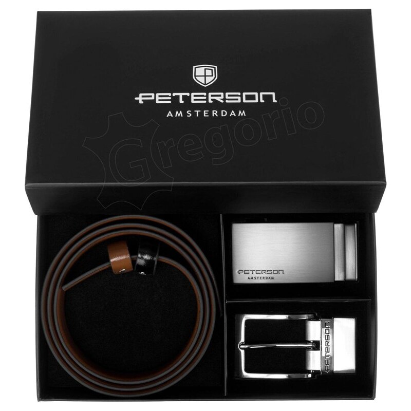Peterson darčeková kožená sada - opasok a dve pracky Don 66839671