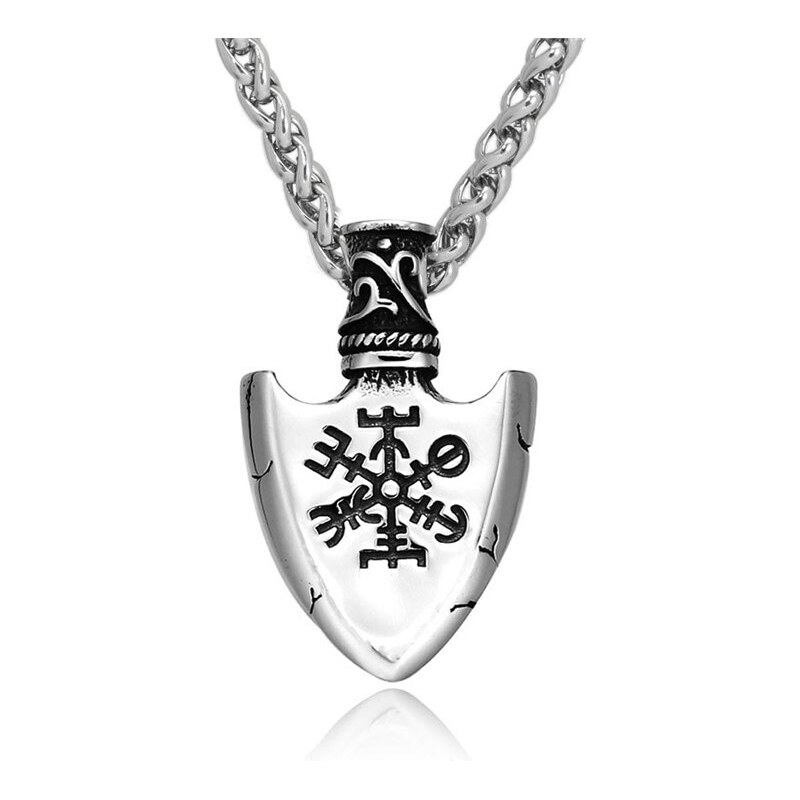 Impress Jewelry Prívesok z chirurgickej ocele – Šíp Valknut & Vegvisir 66839670