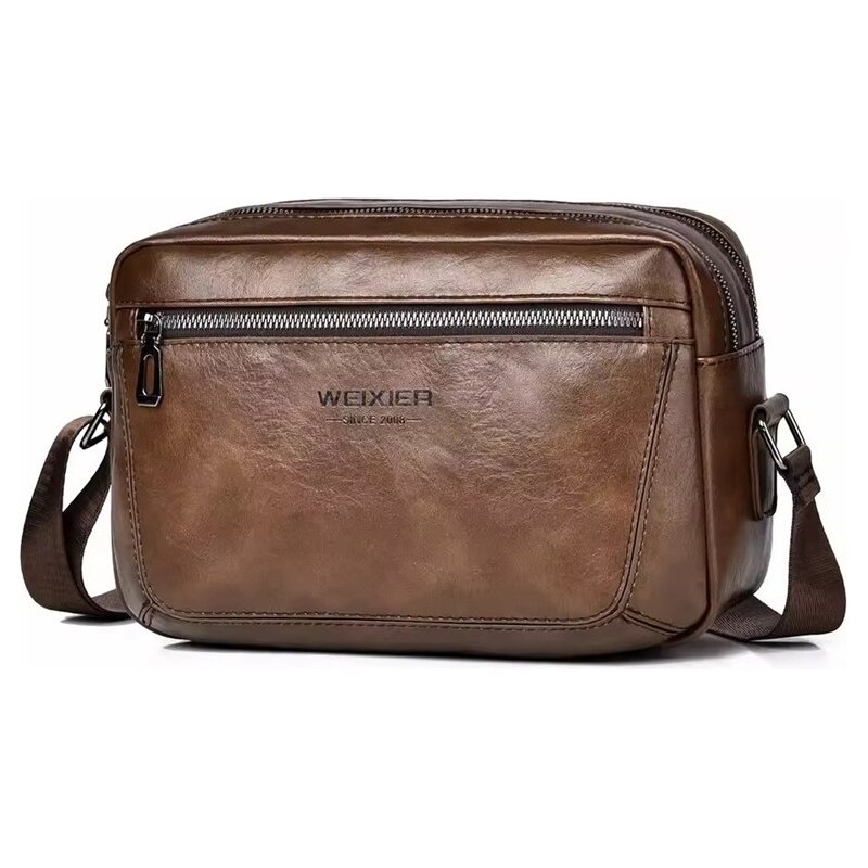 Weixier crossbody taška cez rameno Valek Hnedá 4L 66839689