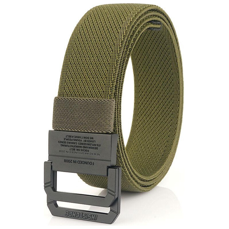 Lifestyle Nylonový opasok s kovovou prackou Hanovre Zelený 66839751