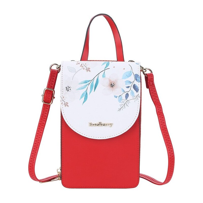 Baellerry Dámska kabelka na mobil Flowers Červená 66839789