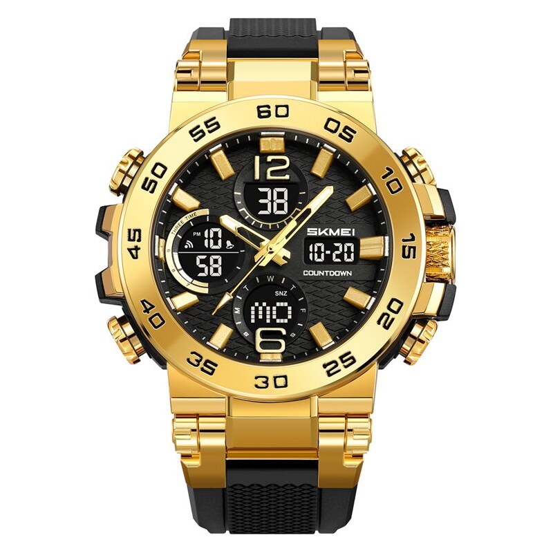 Skmei 2499 pánske duálne hodinky Megatron Zlaté 66839802