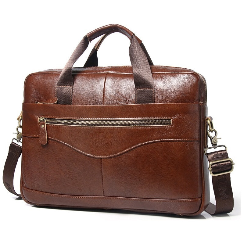 Bullcaptain pánska kožená taška Begge Medená 9L 66839811