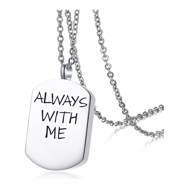 Impress Jewelry Skrutkovací oceľový prívesok My Secret Tag Always With 66839829